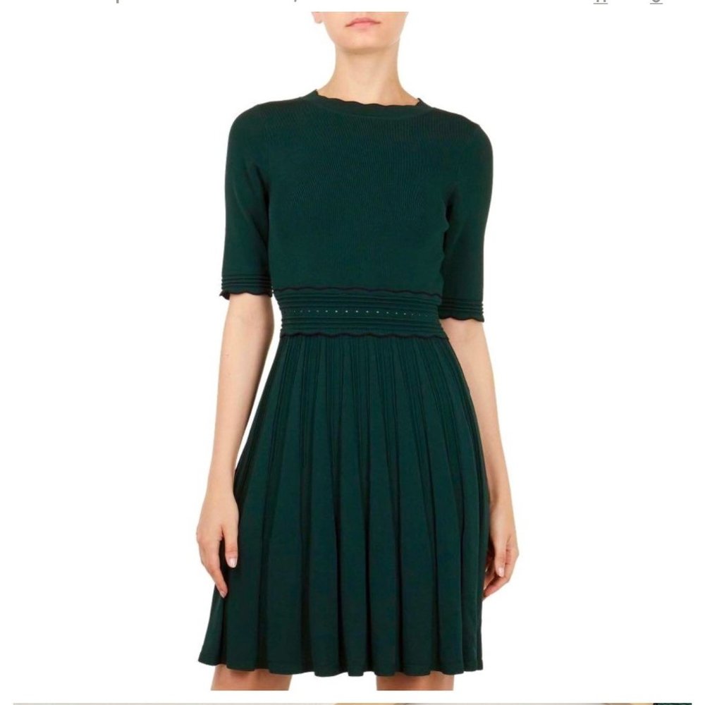 Ted Baker London Dark Green Midi Dress